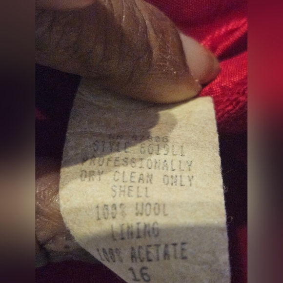 Oleg Cassini 70s Vintage Wool Dry-Cleaned Suit Jacket - Picture 5 of 5